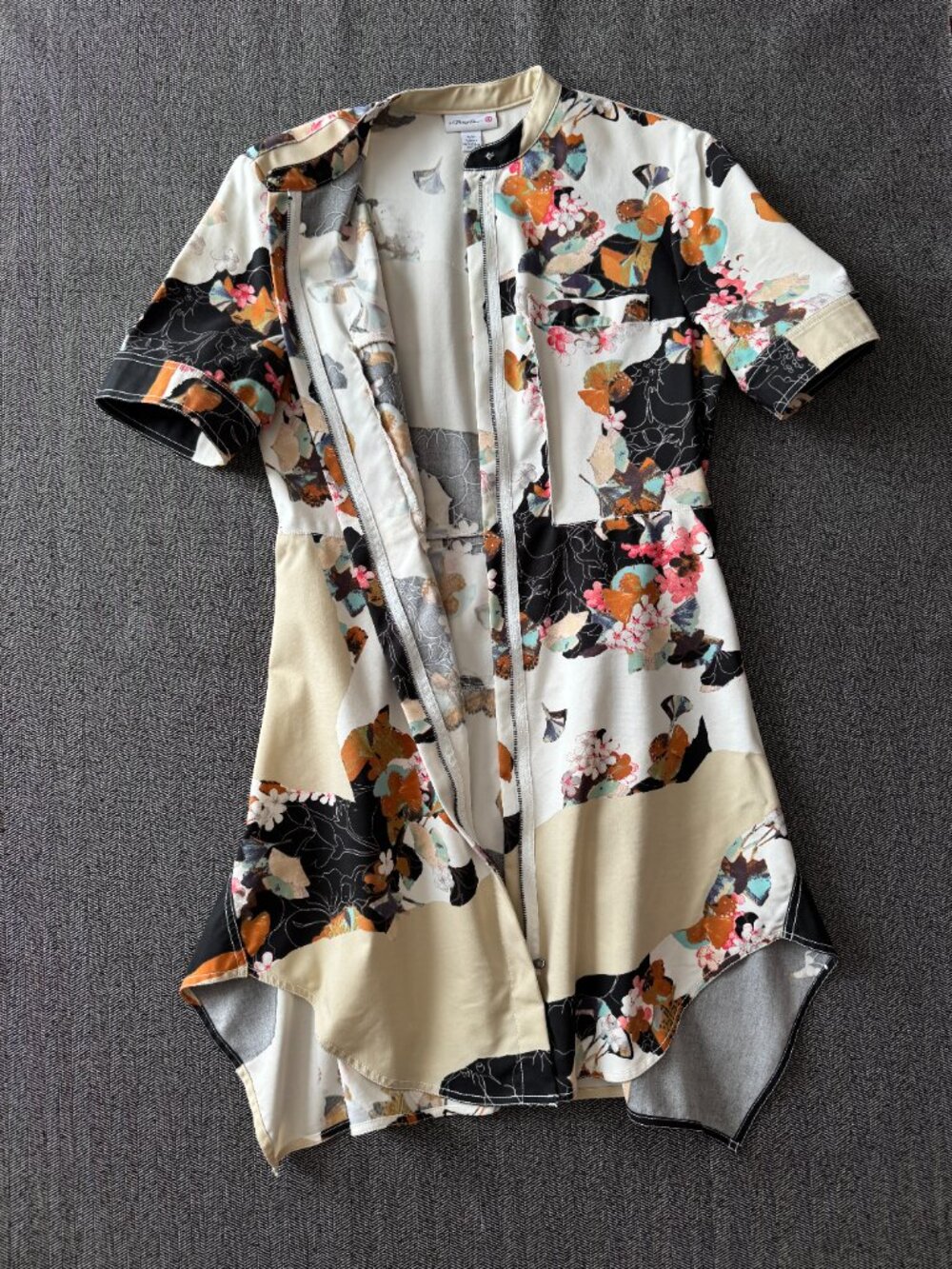 3-1 Phillip Lim Shirt Dress, Floral Abstract Medium - Picture 11 of 16